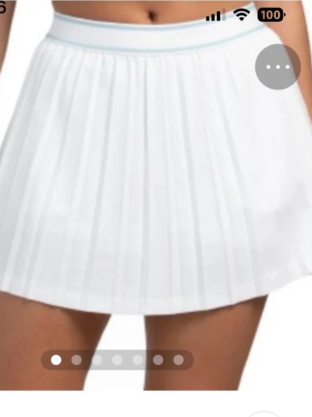 Peter Millar White Pleated Skort
